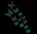 Set de fluturi luminoși pentru perete - roz